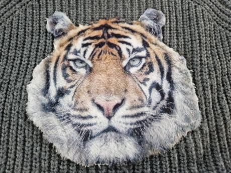 Pulóver s plyšovou aplikáciou, m