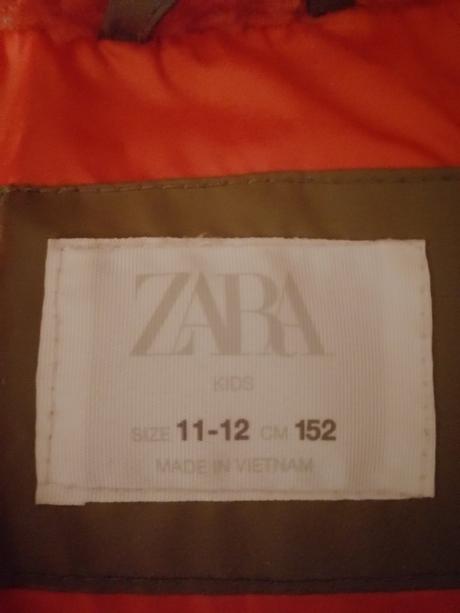 Zelená zimná bunda, zara,152