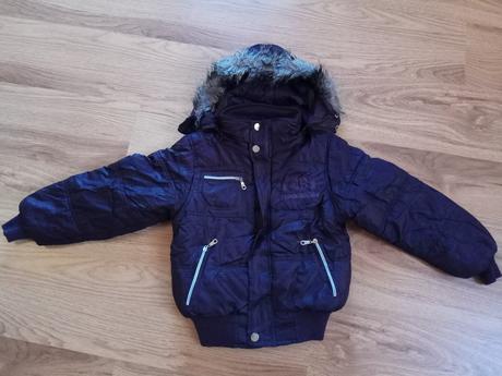 Dievčenská  zimná bunda do pasa, 128