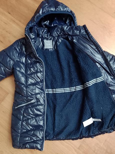 Dievčenská značková zimná bunda na 7-8 rokov, next,128
