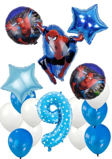 Balóny spiderman - až 15/16/17 kusov, 