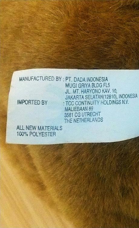 Plyšový hnedý medveď s mašlou, indonesia, 25 cm, 