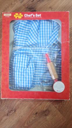 Vianočný set na pečenie, so zásterou a ciapkou, 