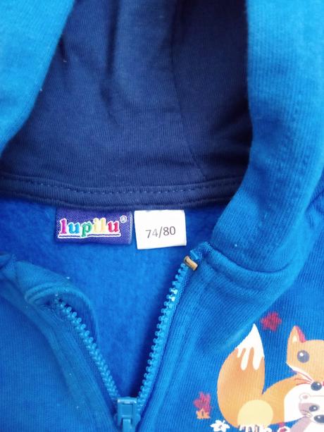 Detská mikina s líškou 74/80, lupilu,74