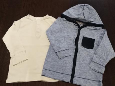 Rebrovane tričká, h&m,92