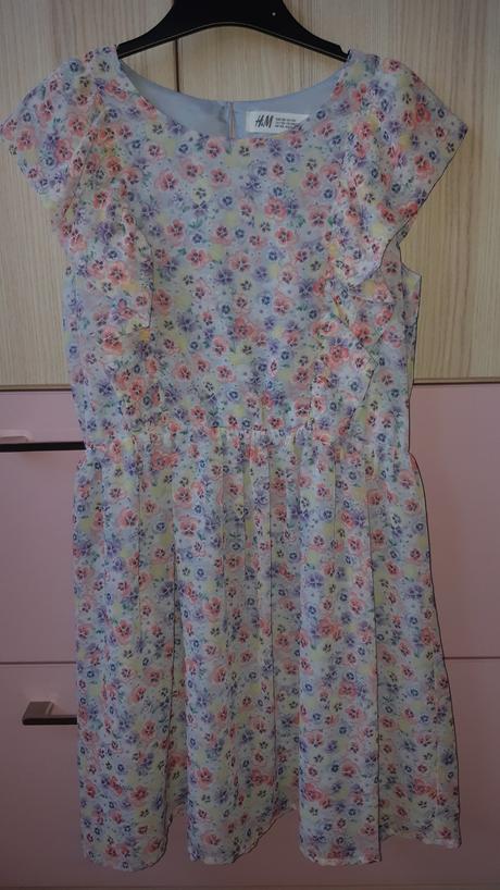 Letné šaty so sirôtkami, h&m,128