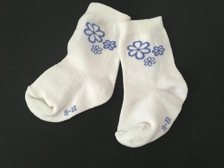 Ponožky s kvetinkou, f&f,19
