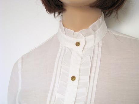 Blúzka s volánmi a stojačikom, m