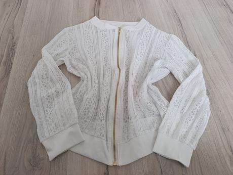 Čipkovaná mikina, s