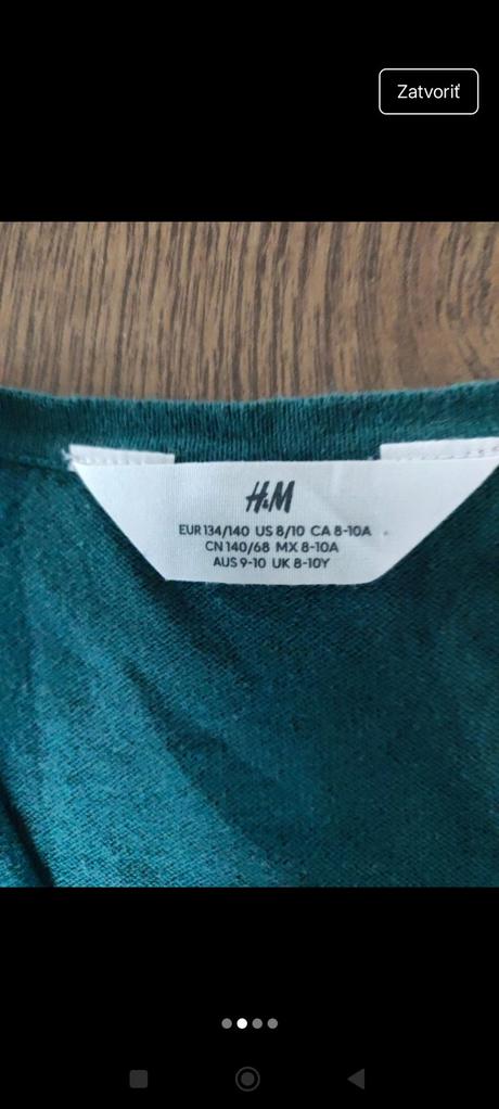 Detský sveter, h&m,134