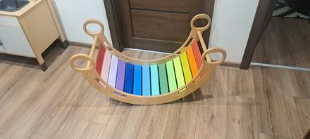 Drevená montessori kolíska 3v1, 