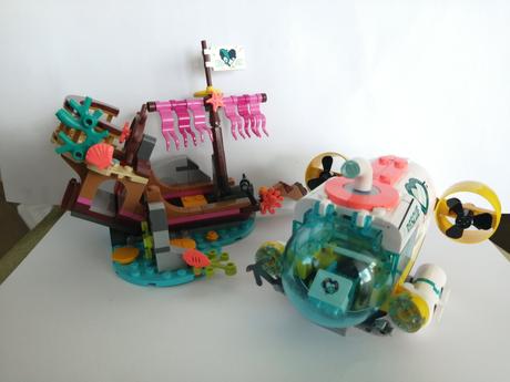 Lego vrak lode a ponorka,
