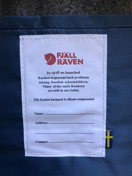 Batoh fjällräven kanken tmavomodrý vzorovaný, fjällräven