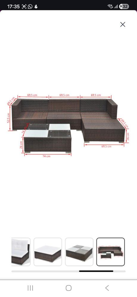 Záhradné sedenie s vankúšmi, 