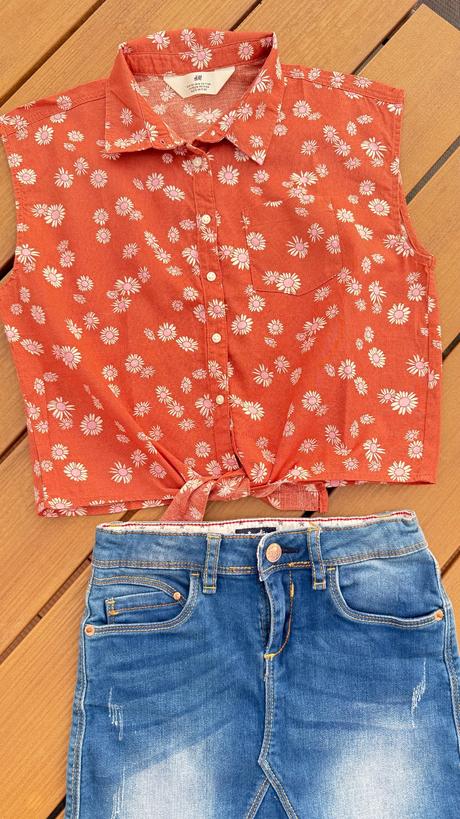 Blúzkový top 152cm, h&m,152