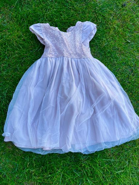 Slávnostné staroružové šaty 3-4r, marks & spencer,104