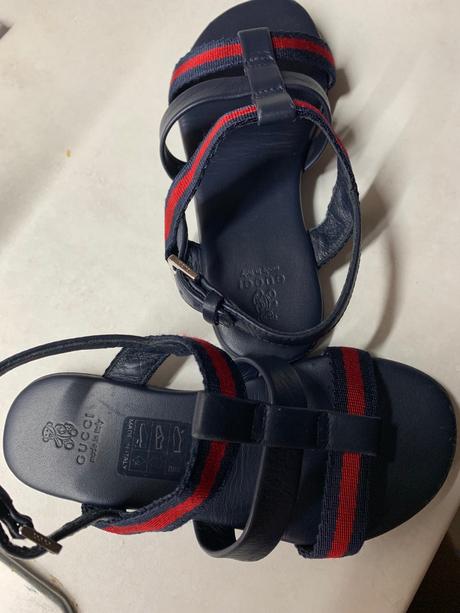 Gucci unisex detske kožené sandálky veľkosť 24, 24