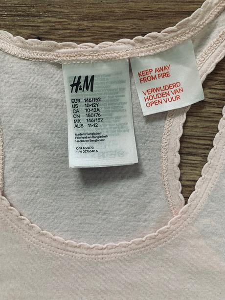 Letné pyžamo, h&m,146