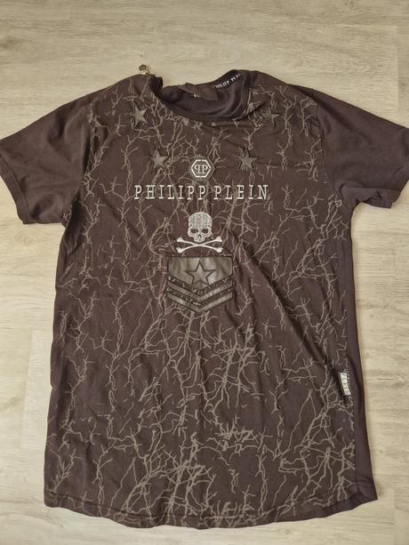 Čierne pánske tričko philipp plein, l