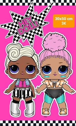 Uterák lol 30x50 cm,