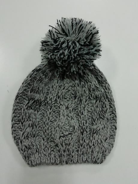 Pletená sivá čiapka 6mes., 68