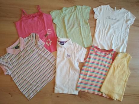 7ks tričko krátky rukáv 98-104, benetton,98