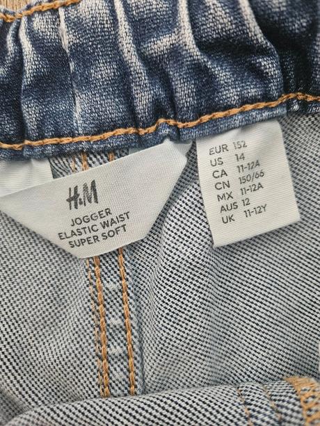 Svetlé tenšie rifle, h&m,152