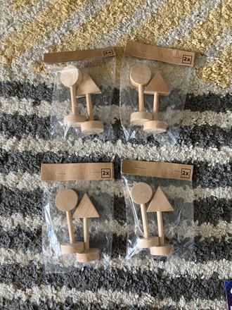 Drevené dopravné značky 8ks, 