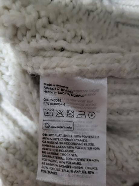 Oversizes vestička, h&m,s