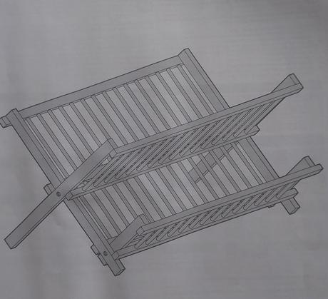 Bambusový odkvapkávač na riad, 