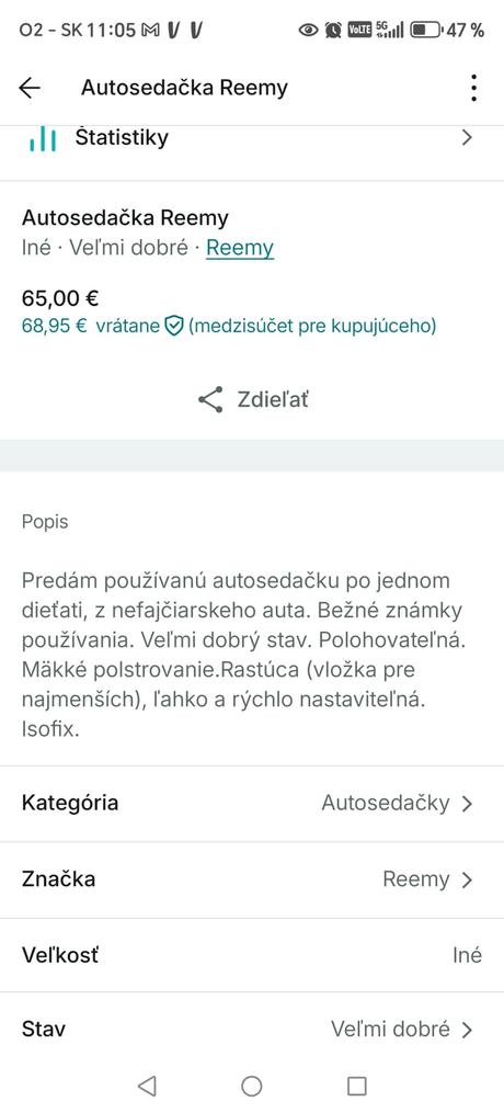 Autosedačka,