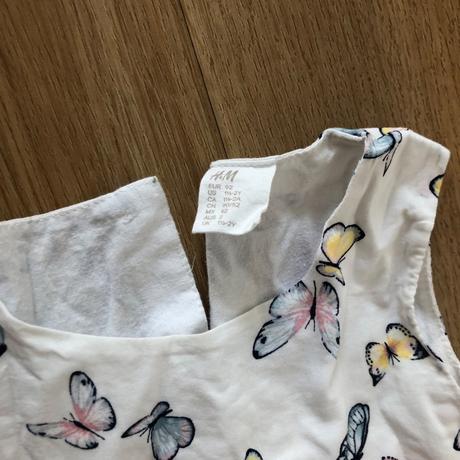 Šaty s motylmi, h&m,92