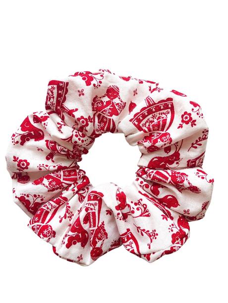 Gumička scrunchie folk, 
