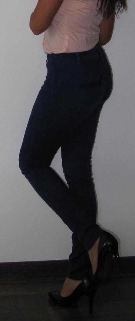 H&m nohavice s vyšším pásom, h&m,34