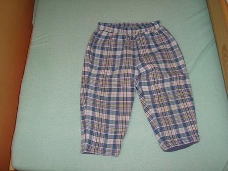 Kárované podšité nohavky, 86