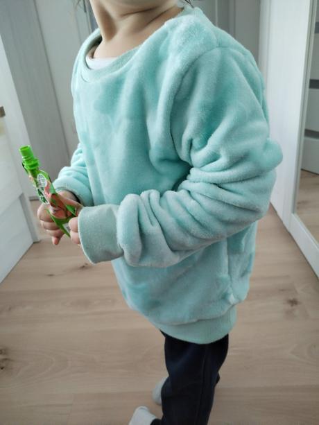 Mentolova teplucka mikina 110/116, 110