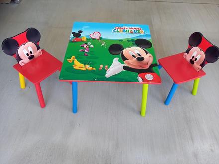 Detský stôl so stoličkami mickey mouse, 