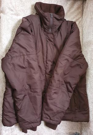 Hneda zimna bunda, xl