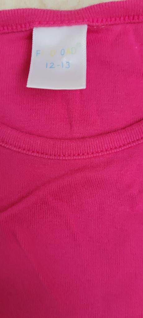 Ružové bavlnené tričko, 158