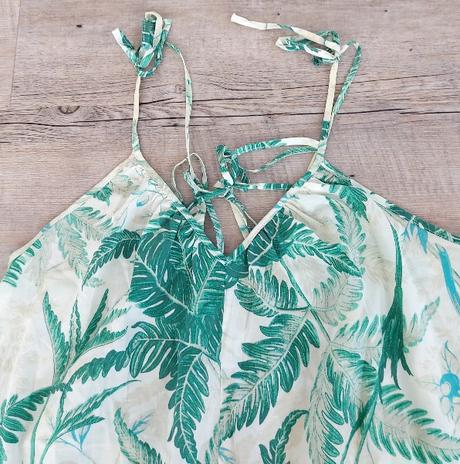 Letné šaty s listami, h&m,m