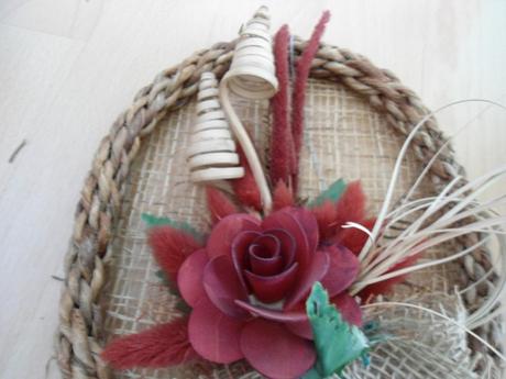 Ozdobny oval s kvetom - dekoracia, 