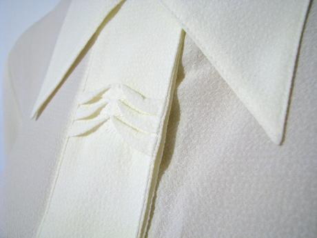 Krémová šifónová blúzka, xl