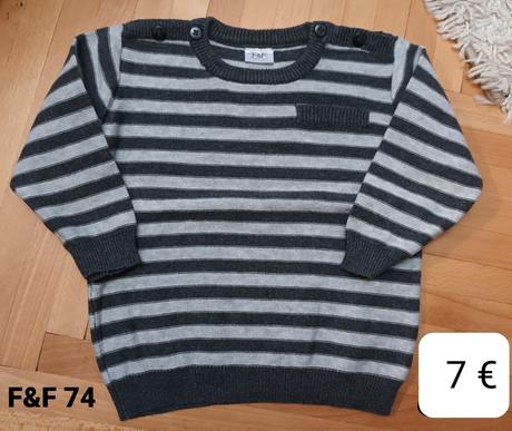 Pulóvrik f&f  74, oblečený 2x, f&f,74