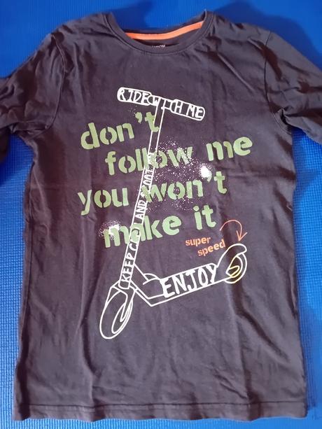 Tričká s dlhým rukávom 9ks, pepco,146