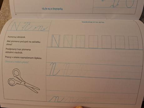 Moje prvé písanie písmenká,