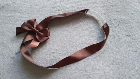 Čelenka saténová mašľa ako nová, h&m