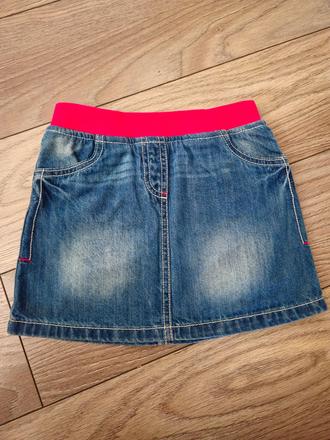 Riflová sukňa s vyšúchaným efektom, f&f,116