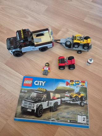 Lego city 60148 pretekársky tím štvorkoliek, 