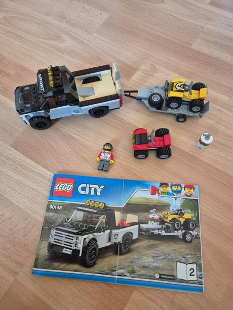 Lego city 60148 pretekársky tím štvorkoliek, 