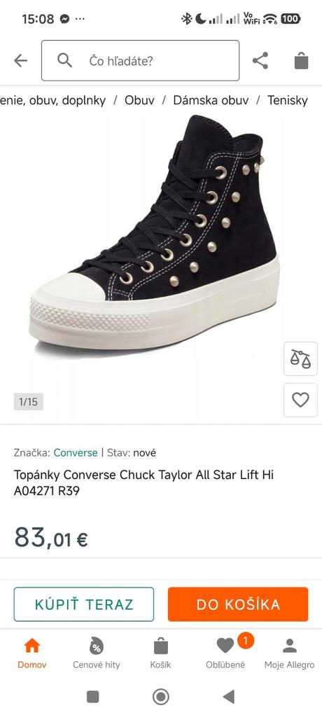 Converse tenisky brúsená koža, converse,37